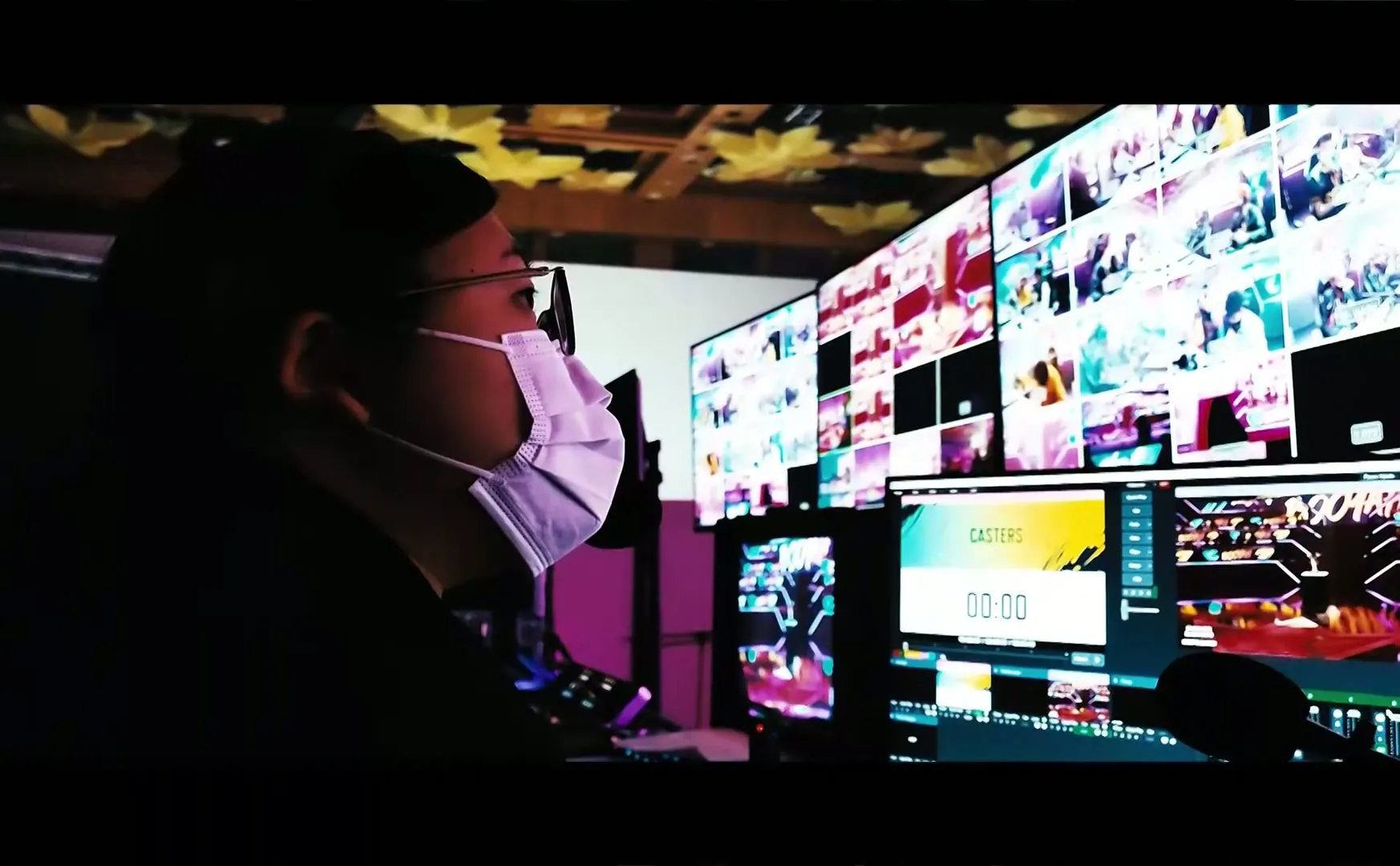 Production control room in the FFWS 2022 Sentosa crew film