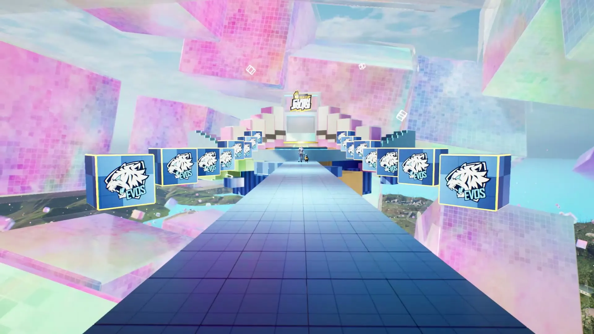 Clash Squad SEA Cup 2023 central approach and side identity panels