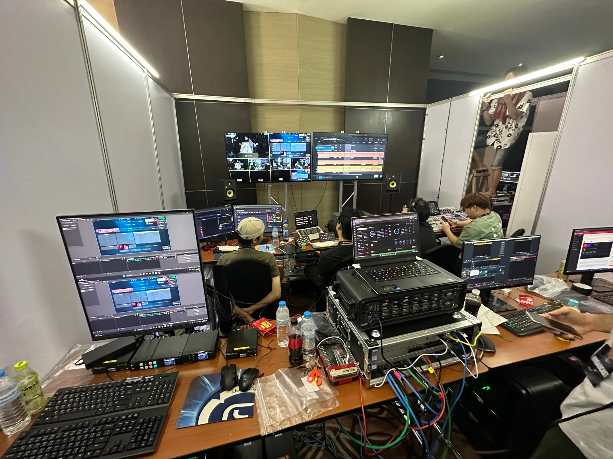 KAMELION local broadcast control room with switchers and monitors at VCT Ascension Pacific 2023